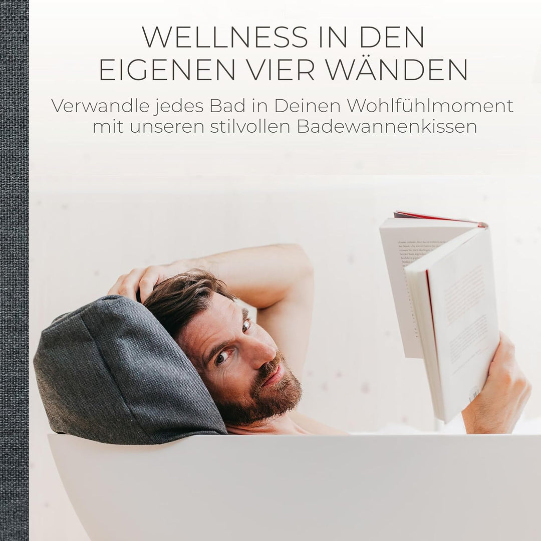 BADESOFA® Badewannenkissen 2er Set | Luxuriöses Bade-Kissen-Set für unvergleichbaren Komfort | Schne