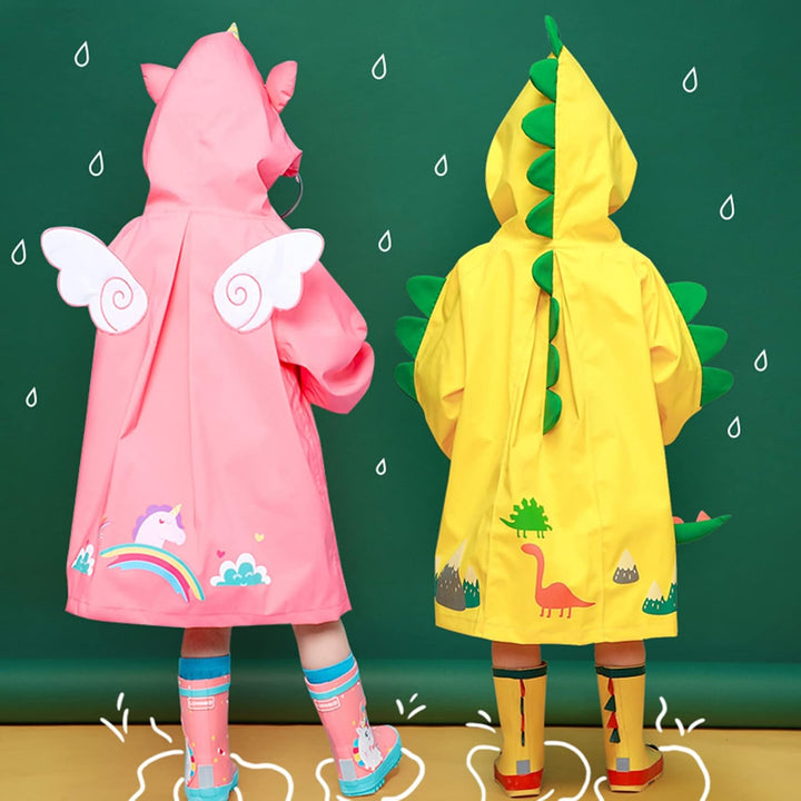 Hovkib Kinder Regenponcho Kleinkind Regenmäntel Jungen Mädchen wasserdichte Regenjacken Unisex Regen