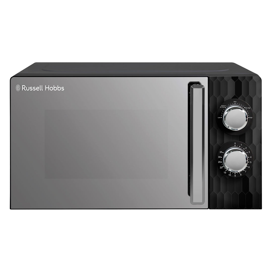 Russell Hobbs Honeycomb RHMM715B Solo Mikrowelle, 17 Liter, 700W, Schwarz, mit 5 Leistungsstufen, In