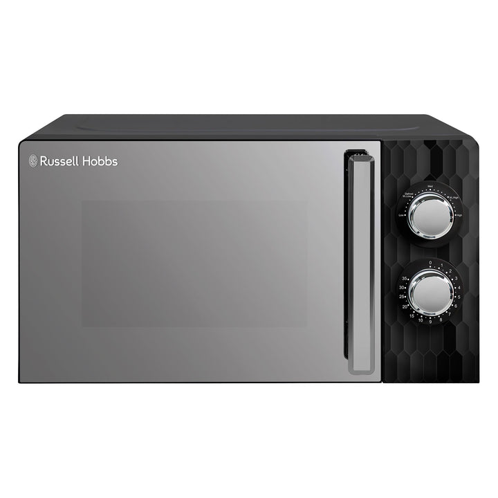 Russell Hobbs Honeycomb RHMM715B Solo Mikrowelle, 17 Liter, 700W, Schwarz, mit 5 Leistungsstufen, In