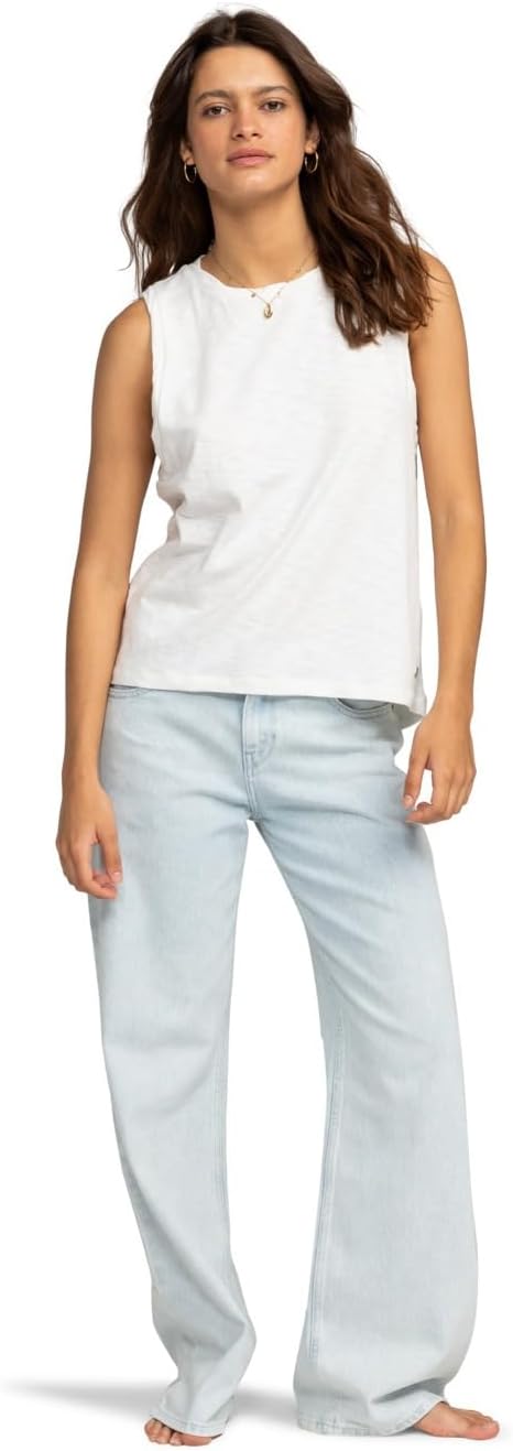 Roxy Damen On The Shoreline Bluse (1er Pack) S Snow White, S Snow White