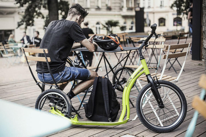 Yedoo Rodstr Tretroller - bis 150 kg, Kickscooter mit Luftreifen 20/16 - Roller Scooter für Erwachse
