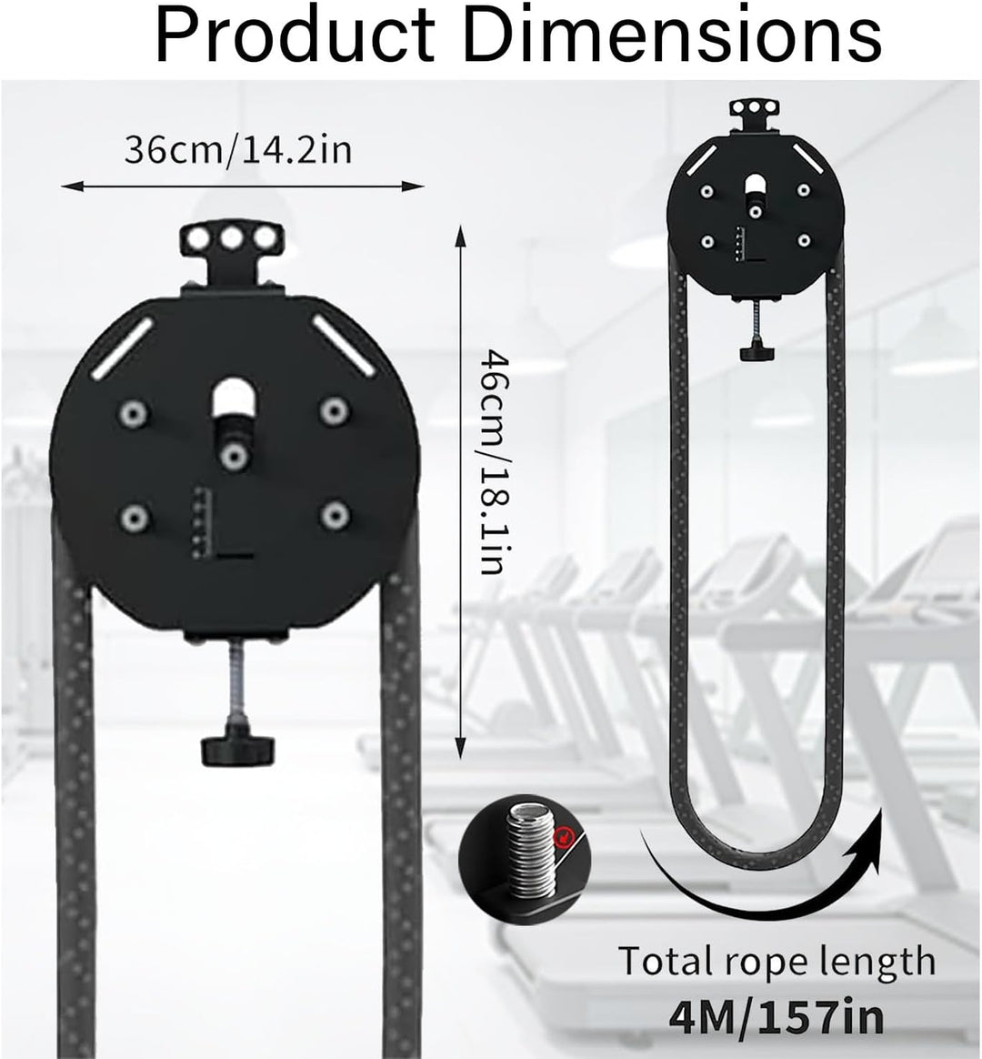 Endlosseiltrainer für Das Heim-Fitnessstudio,Seilzugmaschine für Rücken-,5-30 kg Einstellbarer Wider