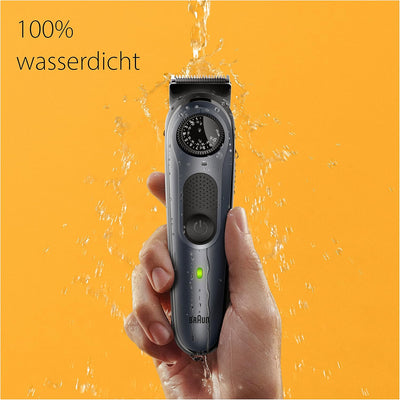 Braun Barttrimmer, Trimmer/Haarschneider Herren, Haarschneidemaschine mit ultrascharfer Klinge, 40 L