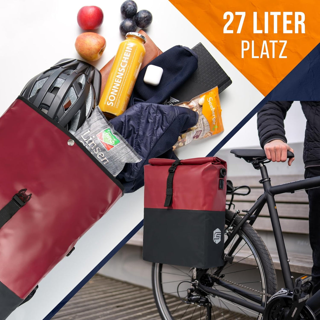 Forrider 3in1 Fahrradtasche für Gepäckträger mit Rucksack Wasserdicht –  techstudio.ch