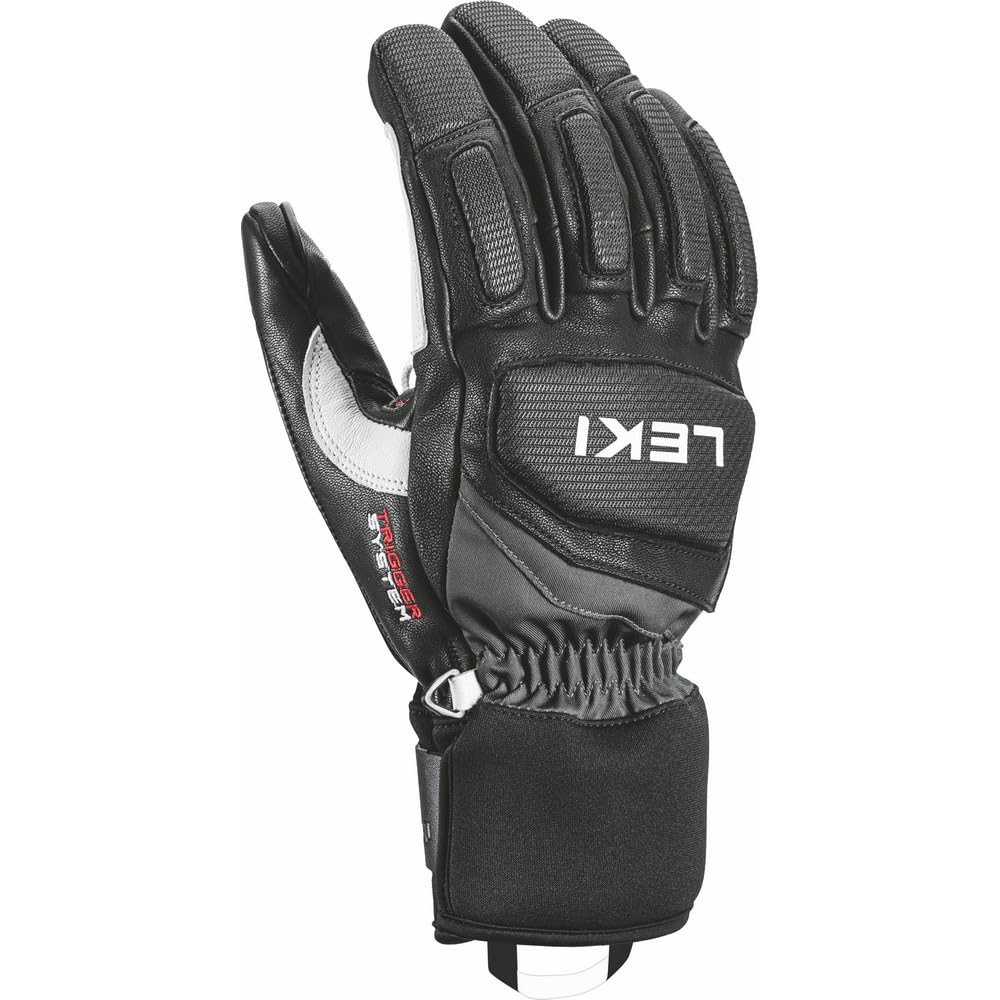 LEKI Griffin Pro 3D Handschuhe Skihandschuhe Fingerhandschuhe 9 schwarz-weiss, 9 schwarz-weiss