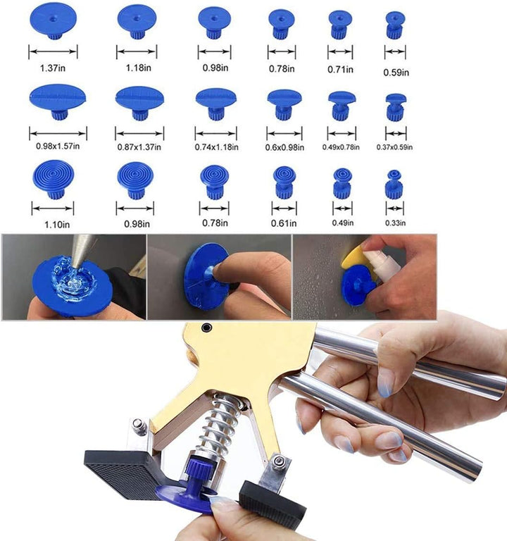 MENQANG Dent Repair Kit Werkzeuge, Body Dents Remover Kit 39 pcs Repair Tools Dellen Repair Tool Del