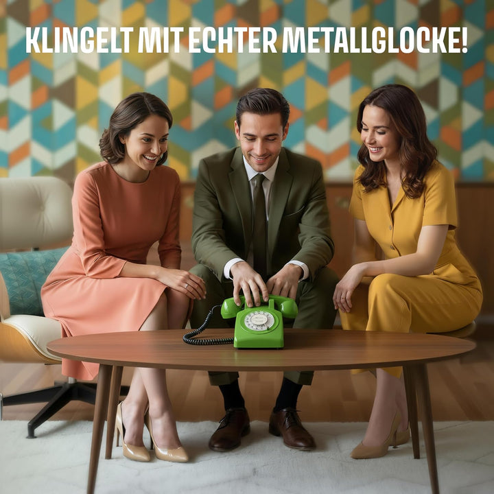Retro Telefon Wählscheibe/Festnetztelefon Retro/Telefon mit Schnur/Telefon mit Wählscheibe/Telefon R