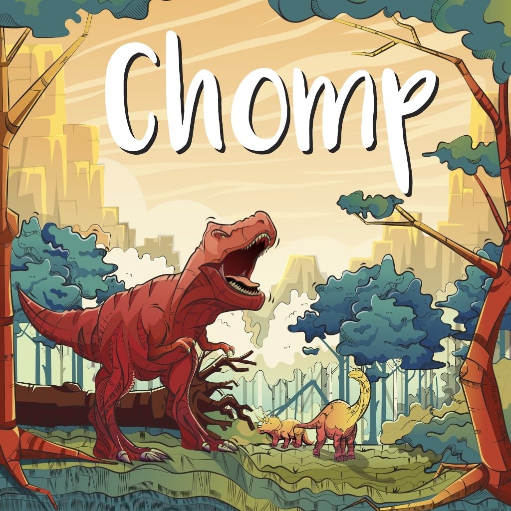 Allplay Chomp - Dinosaur Drafting Game | Tile-Laying Strategy Game for 1–4 Players | Fast-Paced, Fam