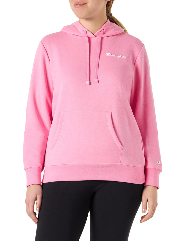 Champion Damen Legacy American Classics Powerblend Terry Small Logo Kapuzenpullover XS Hot Pink, XS