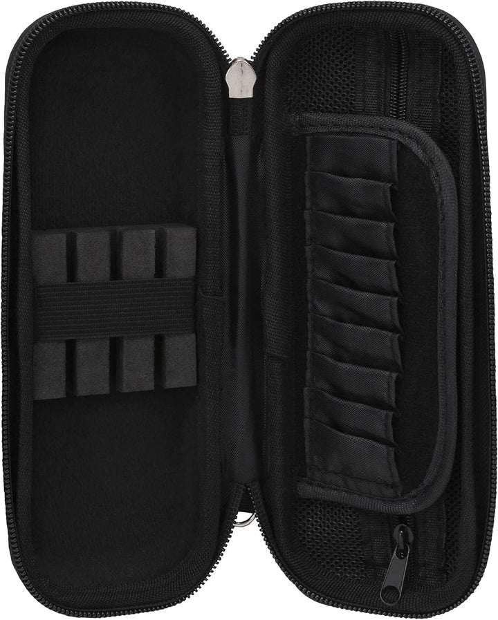 Mission Darts ABS-1 | Slimline Dartkoffer mit metallischem ABS Schwarz, Schwarz