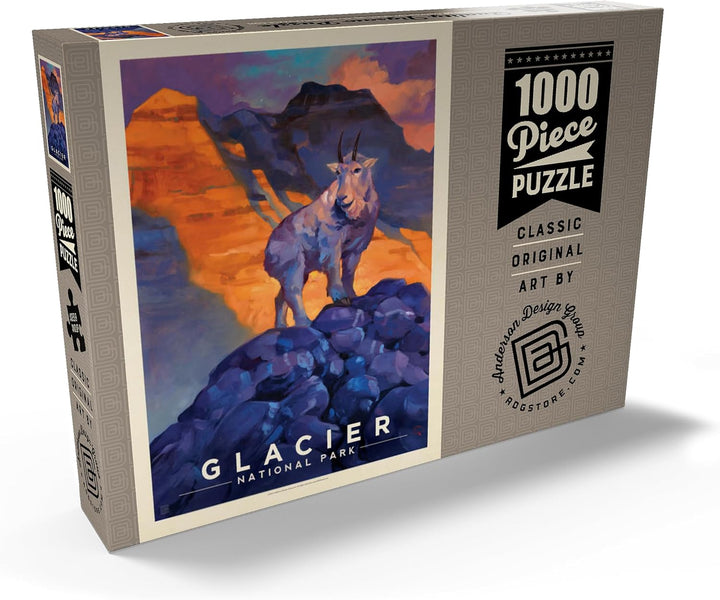 Glacier National Park: Mountain Goat - Premium 1000 Teile Puzzle - MyPuzzle Sonderkollektion von And