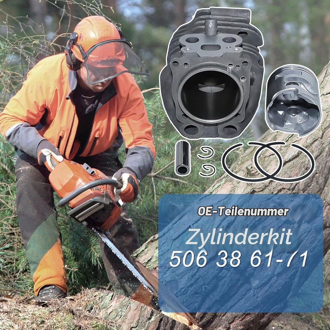 51mm Zylinder Kolben Satz für Husqvarna K760 K750 Trennschleifer, AUMEL Cylinder + Kolben + Ring + Z