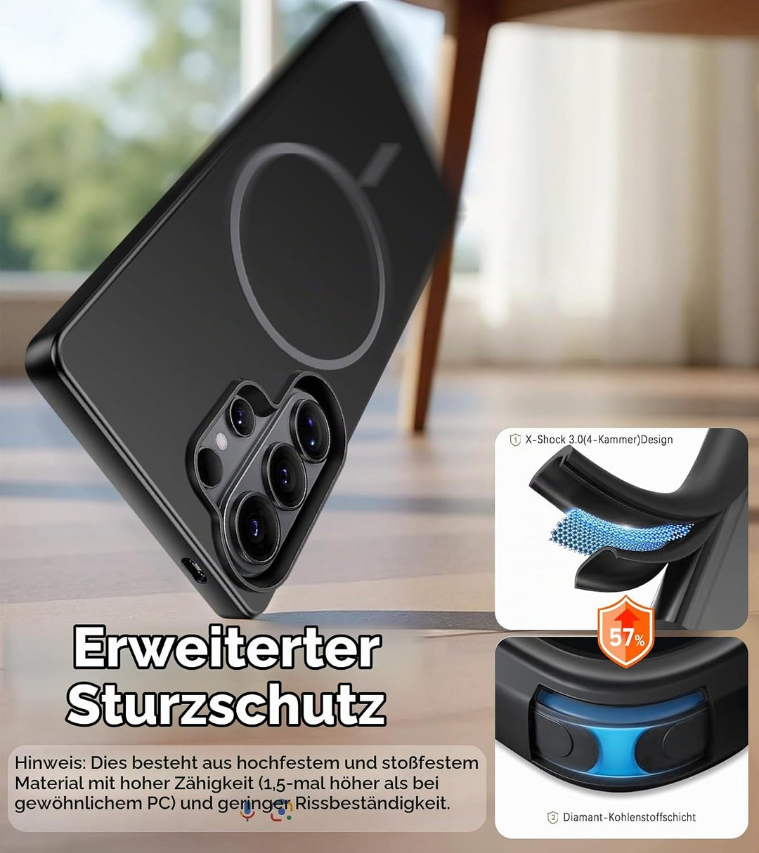 Ultradünne Hülle für Samsung Galaxy S26 Ultra 5G, Extrem Dünn Matte S26 Ultra Handyhülle PC Schale K
