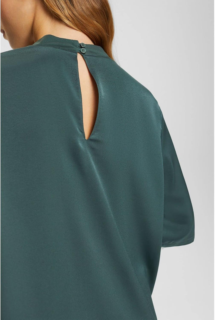ESPRIT Damen Bluse M 376/Dark Teal Green 2, M 376/Dark Teal Green 2