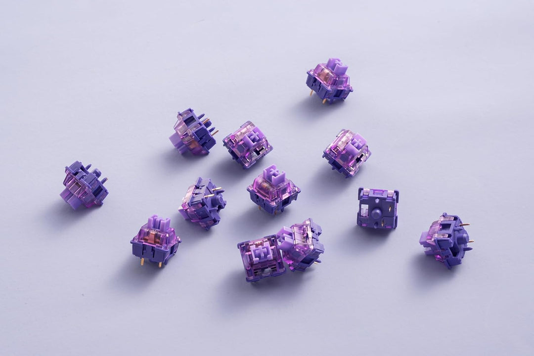 Akko V3 Pro Violett Schalter für Gaming-Tastatur, taktile Schalter, 5-Pin 40gf, staubdichter Schaft,