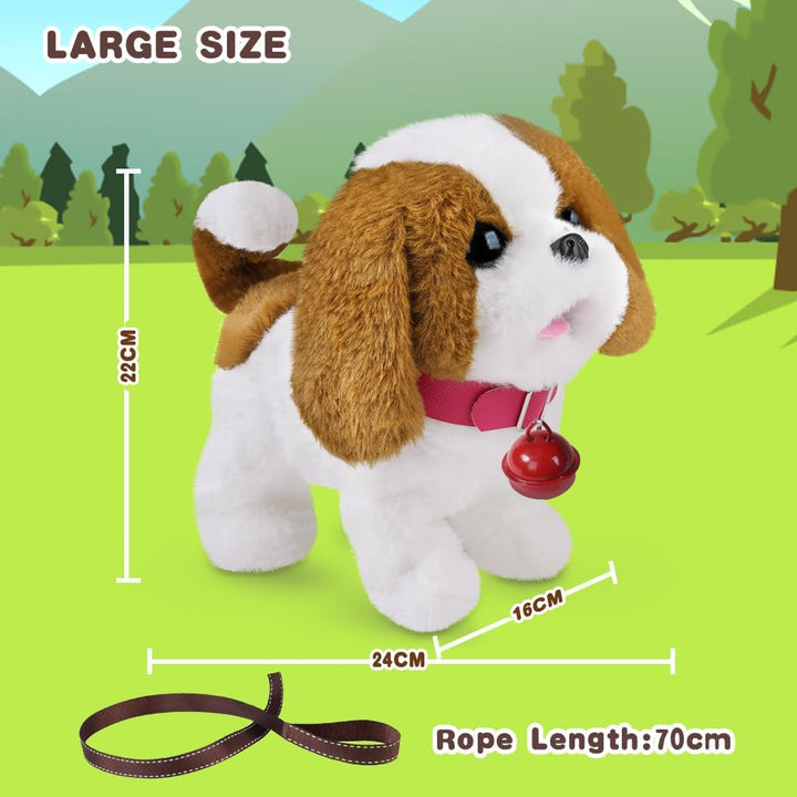 Hund Spielzeug Kinder, Interaktives Elektronisches Spielhund mit Leine der Läuft und Bellt, Kindersp