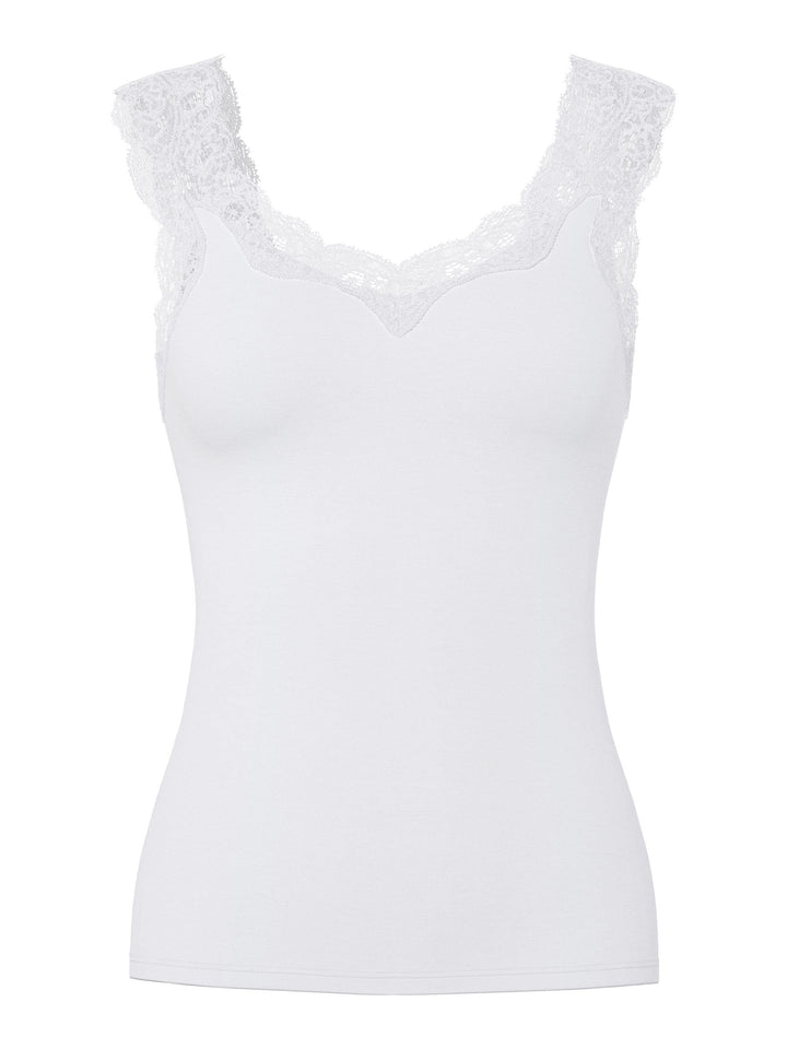 PIECES Damen Pcbarbera Lace Noos Bc Top XS Bright White, XS Bright White