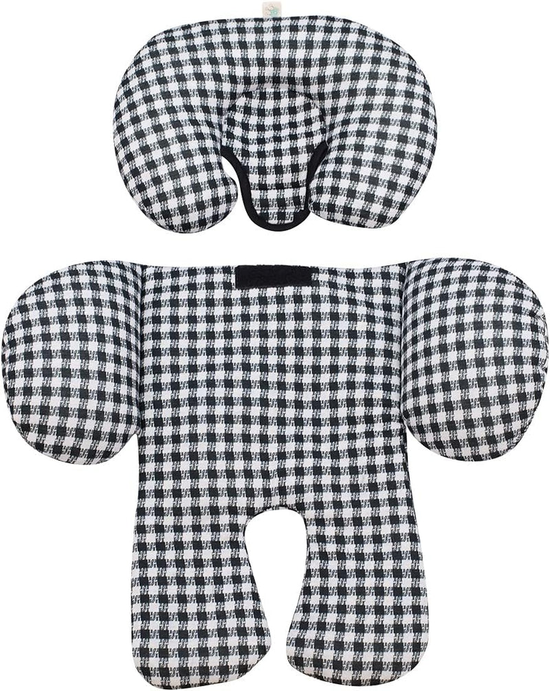 JYOKO Kids Sitzverkleinerer Antiallergikum Universal Baby 100% Baumwolle (Vichy, Enthält eine Kopf-