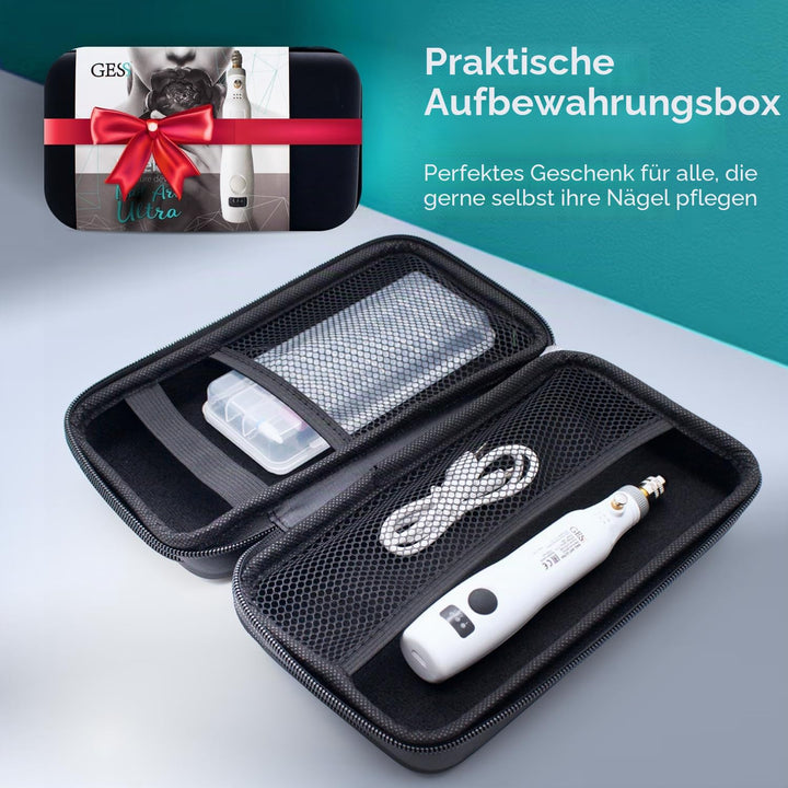 GESS Elektrische Nagelbohrmaschine Kit, Tragbare Elektrische Nagelfeile Set, Maniküre Pediküre Werkz