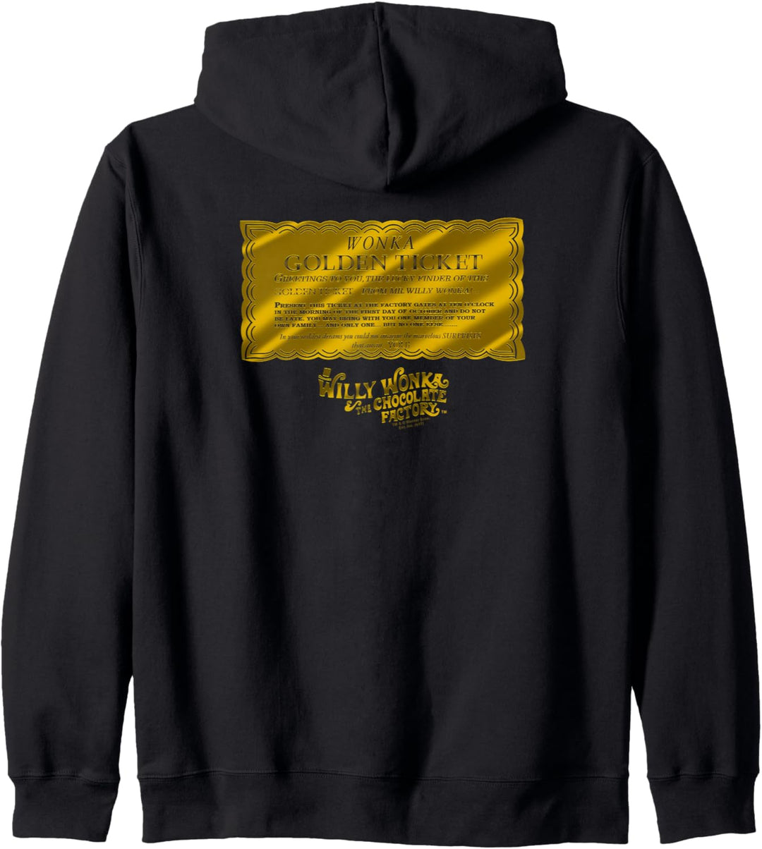 Willy Wonka and the Chocolate Factory the Golden Ticket Kapuzenjacke