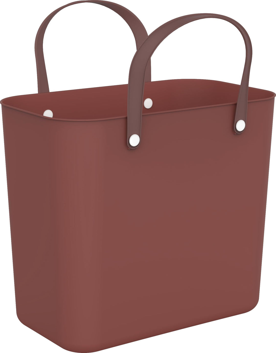 Rotho Albula Einkaufskorb 25l, Kunststoff (PP recycelt), rot, 25l (40.0 x 23.5 x 34.0 cm)