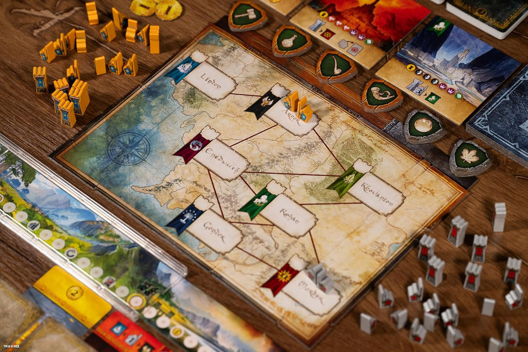 Repos Production - Der Herr der Ringe: Duell um Mittelerde Brettspiel - Strategisches Brettspiel für