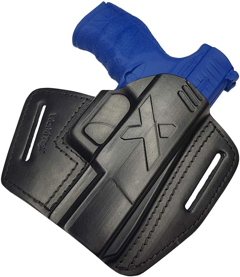 VlaMiTex U5 Leder Schnellziehholster Holster für Walther P99 PPQ M2 PDP Lauf 4 Zoll und Smith and We