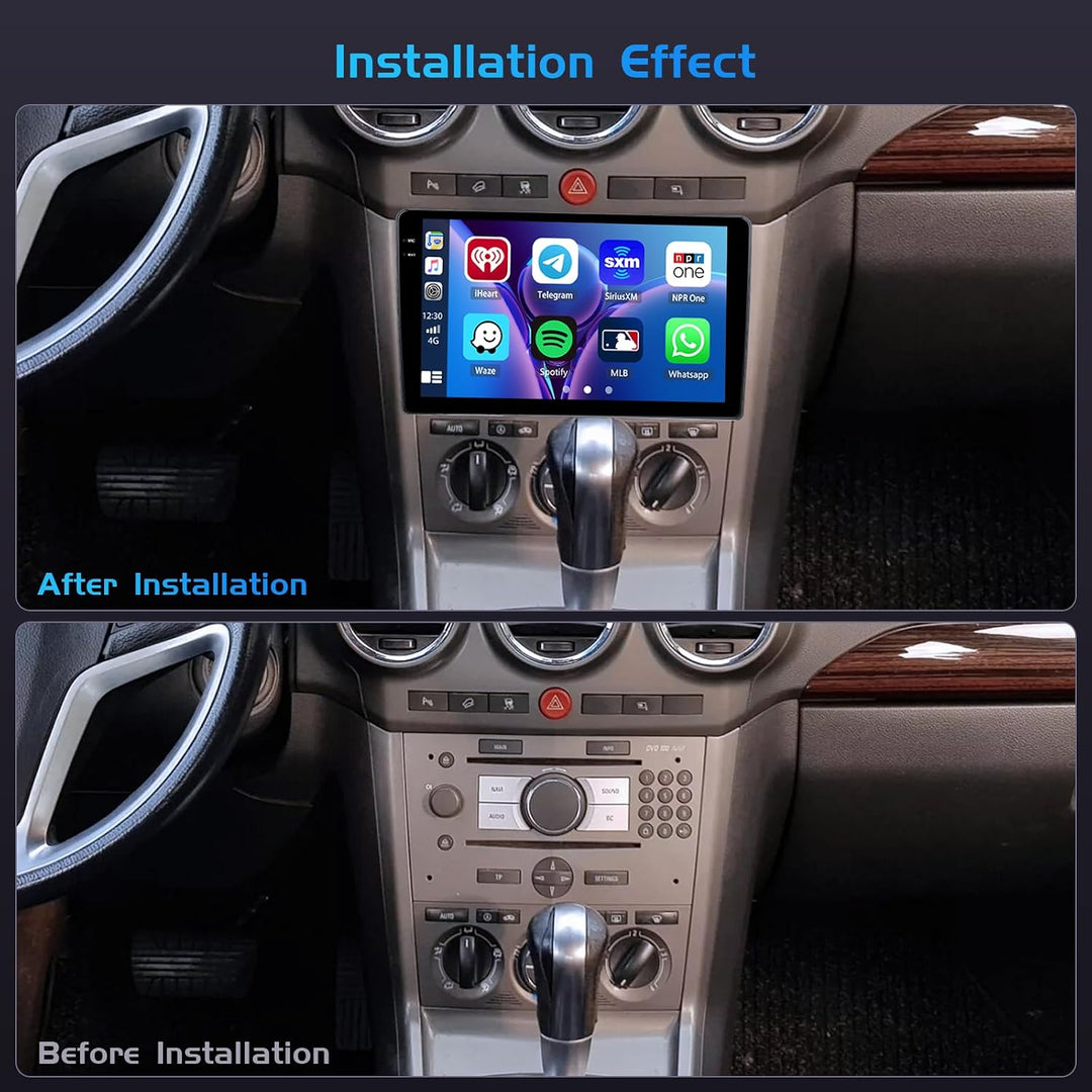 Inefala 4+128G Android 15 Autoradio für Opel Zafira/Antara/Astra 2006-2010 mit 9&
