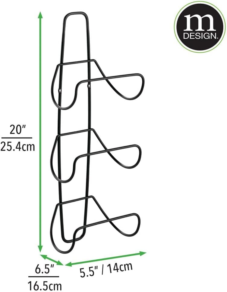 mDesign Handtuchhalter zur Wandmontage – Handtuchablage aus Metall – schickes Badzubehör – auch für