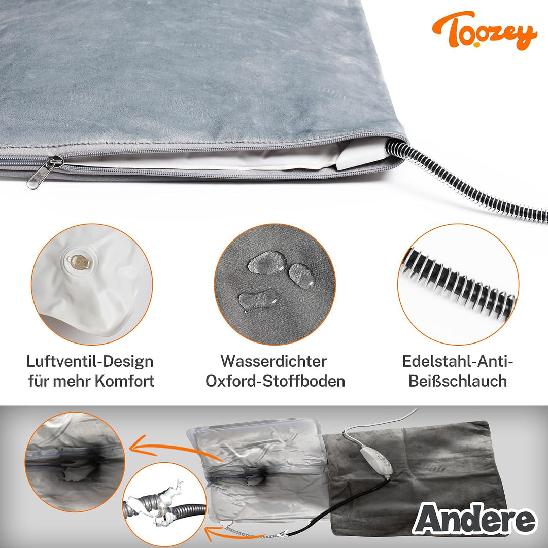 Toozey Outdoor Heizdecke Haustier mit Wasserdicht Abdeckung und Kaubeständigem Kabel, Automatische T