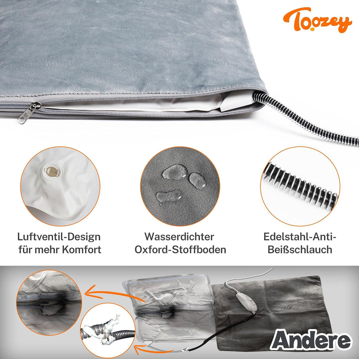Toozey Outdoor Heizdecke Haustier mit Wasserdicht Abdeckung und Kaubeständigem Kabel, Automatische T