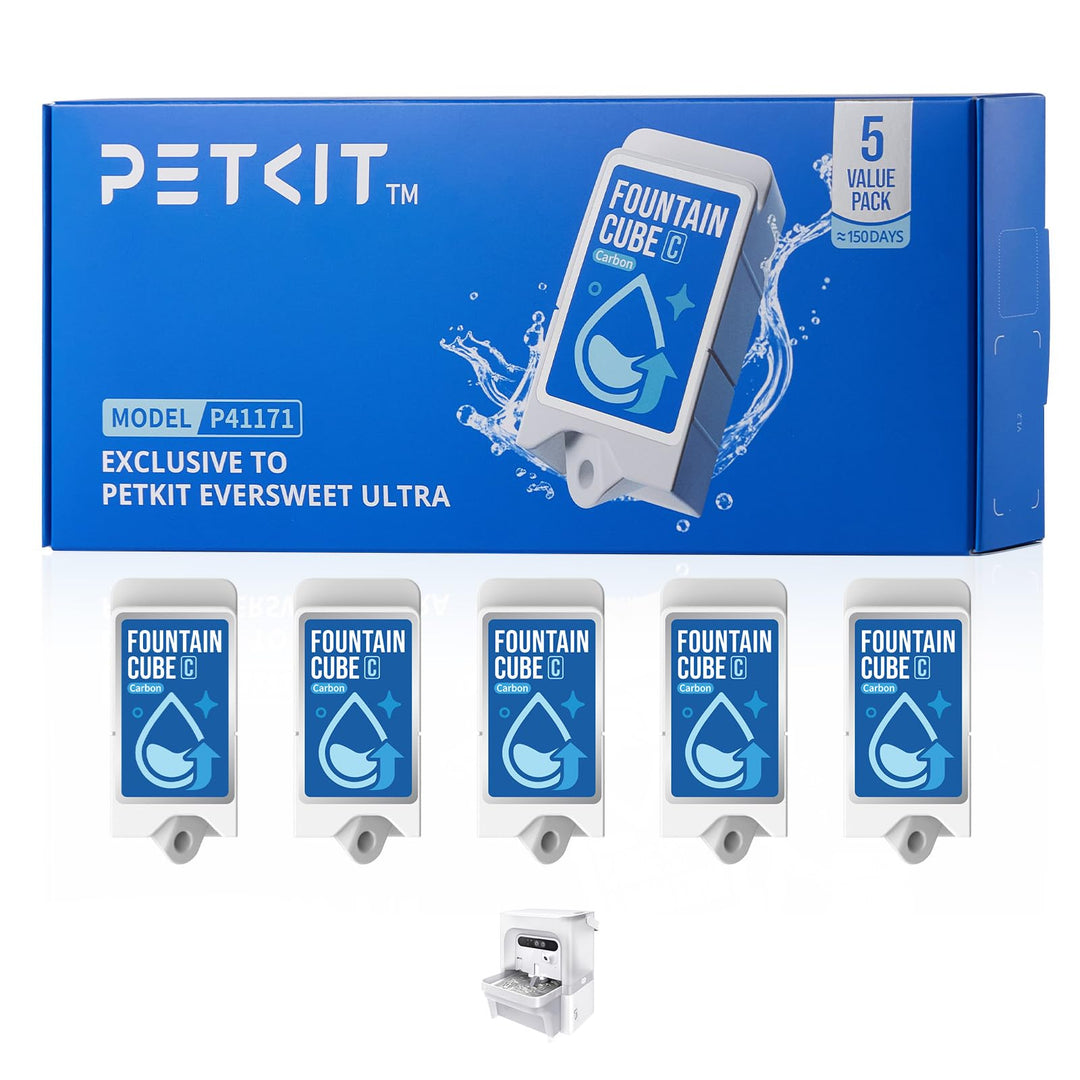 PETKIT Fountain Cube C Ersatzfilter für Eversweet Ultra Katzenbrunnen | Smart Wasserfilter mit App-E