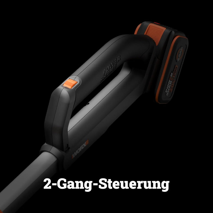 WORX WG543E Akku-Laubbläser Leafjet 20V - bürstenloser Montor - variable Luftsteuerung - weniger Akk