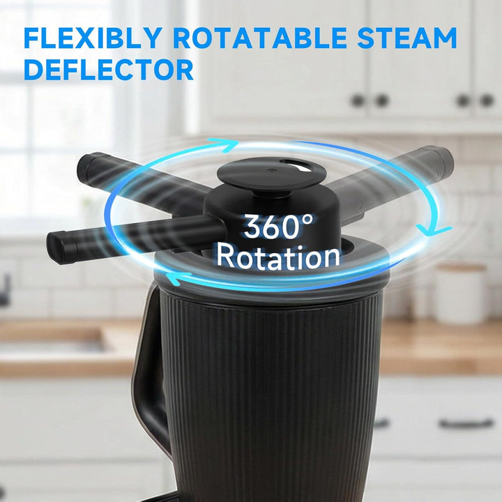 Dampfumleiter Kompatibel für Thermomix TM7, Dampfschutz Hängeschrank, mit Überlaufschutz, 360° Dampf