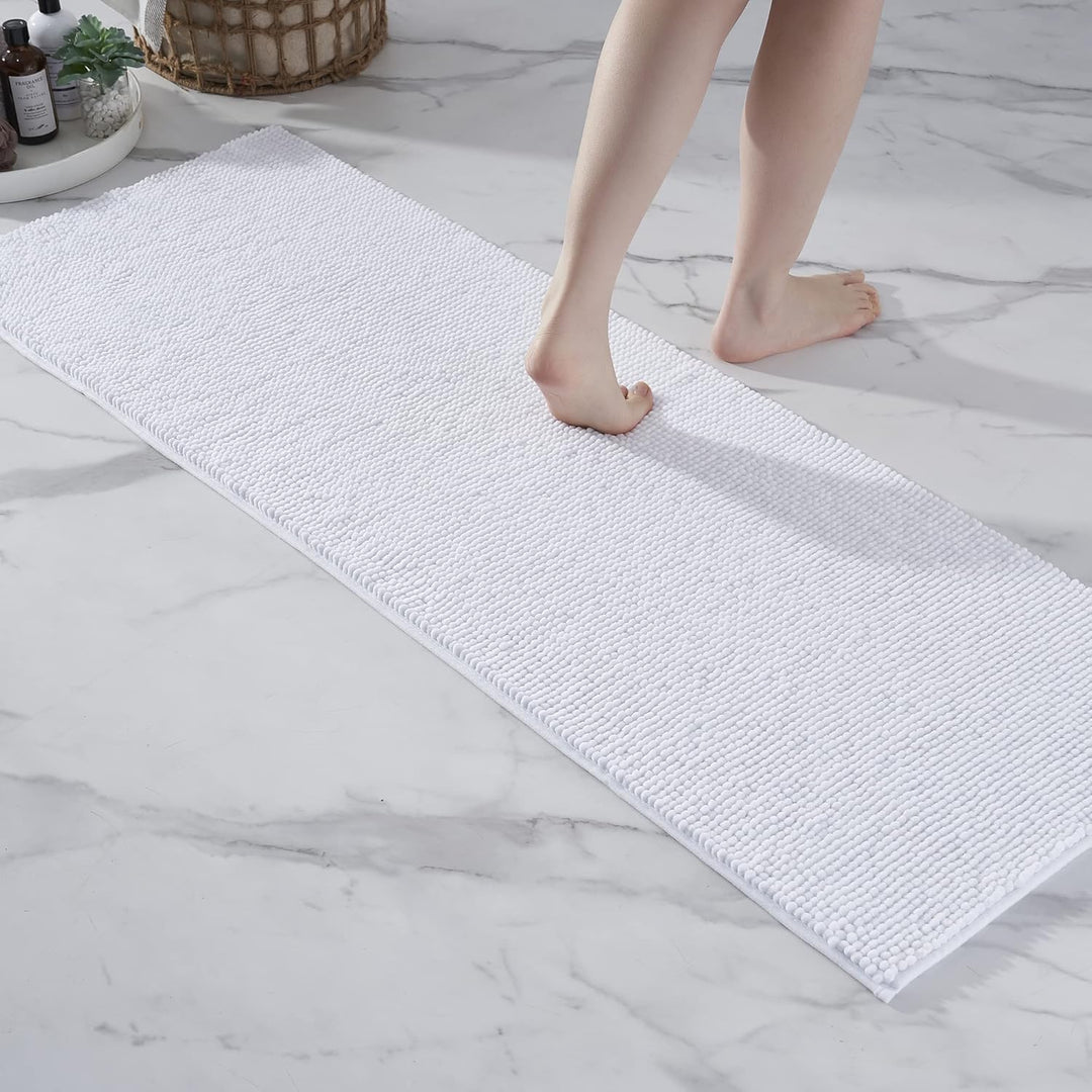 Badematte rutschfest | Als Badteppich Set kombinierbar | Badezimmer-Teppich Bad-Vorleger waschbar au
