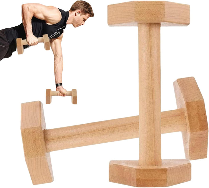 Liegestützgriffe für den Boden, 1 Paar, 25, 4 cm, Holz-Liegestützstange, robuste Liegestützgriffe, r