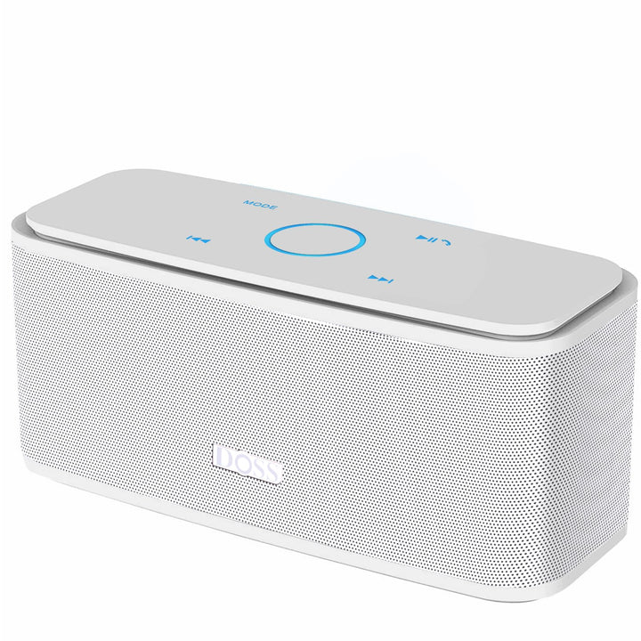 DOSS Bluetooth Lautsprecher, SoundBox Musikbox Bluetooth Box mit Dualen Bass-Treibern, 20h Akku,Touc