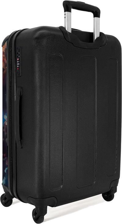 NoBoringSuitcases.com® Kinderkoffer Mädchen - Pferd mit Blumen - Koffer Kinder Mädchen - Koffer pers