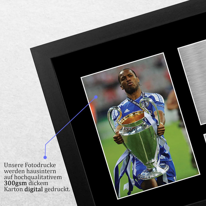 HWC Trading Didier Drogba Geschenk Signed Printed Autogramm Geschenke drucken Foto Memorabilia Bilda