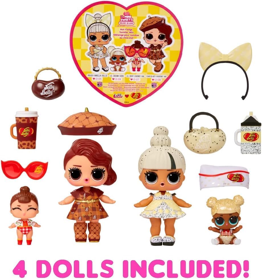 L.O.L. Surprise! Loves Mini Sweets Deluxe Series 2 with 4 Dolls, Accessories, Limited Edition Dolls,