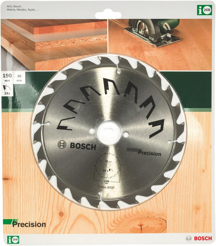 Bosch 2609256869 DIY Kreissägeblatt Precision 190 x 2 x 30/,Z24, Z24