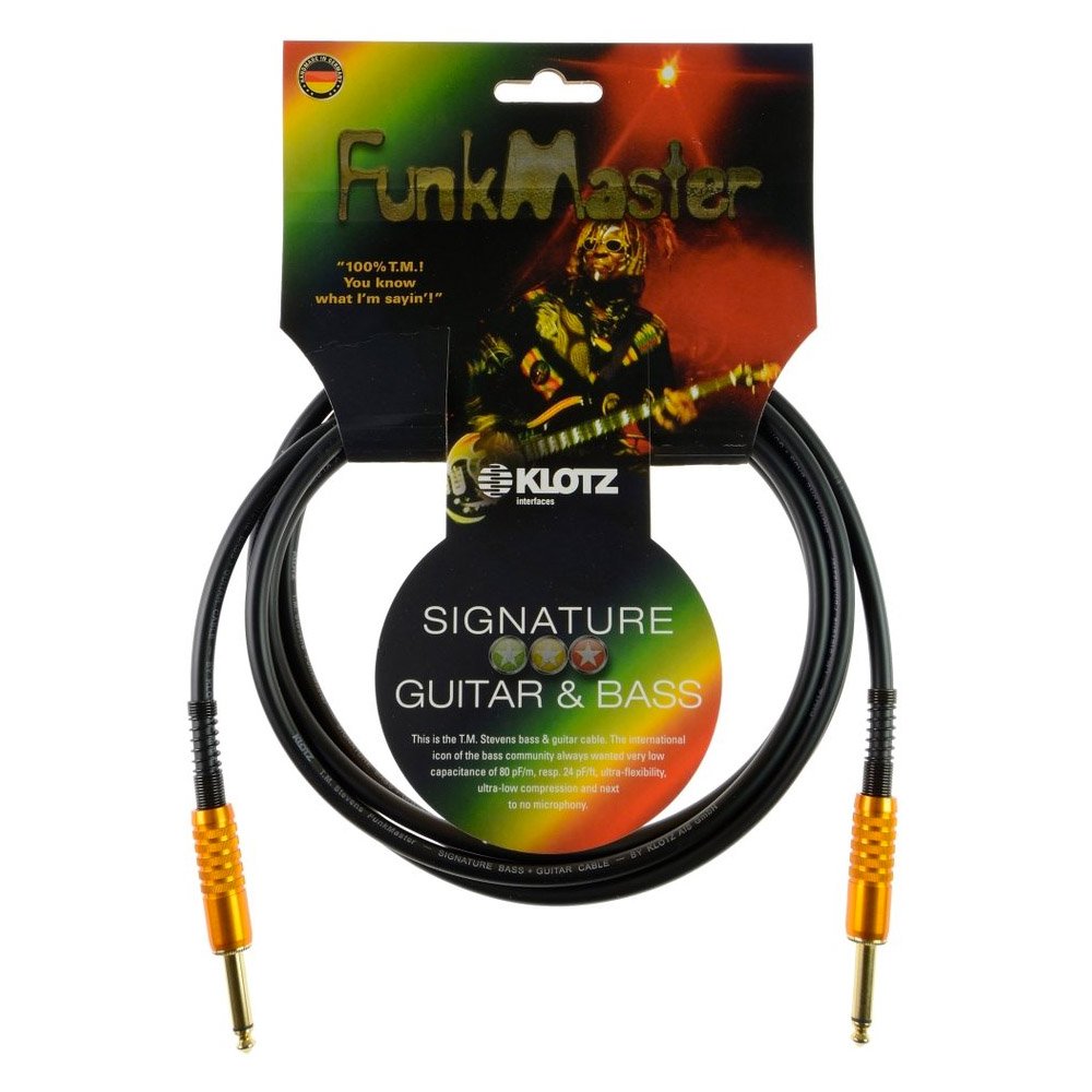 KLOTZ FunkMaster high end gitarren- & bass kabel (gerade - gerade) (3,0), 3,0