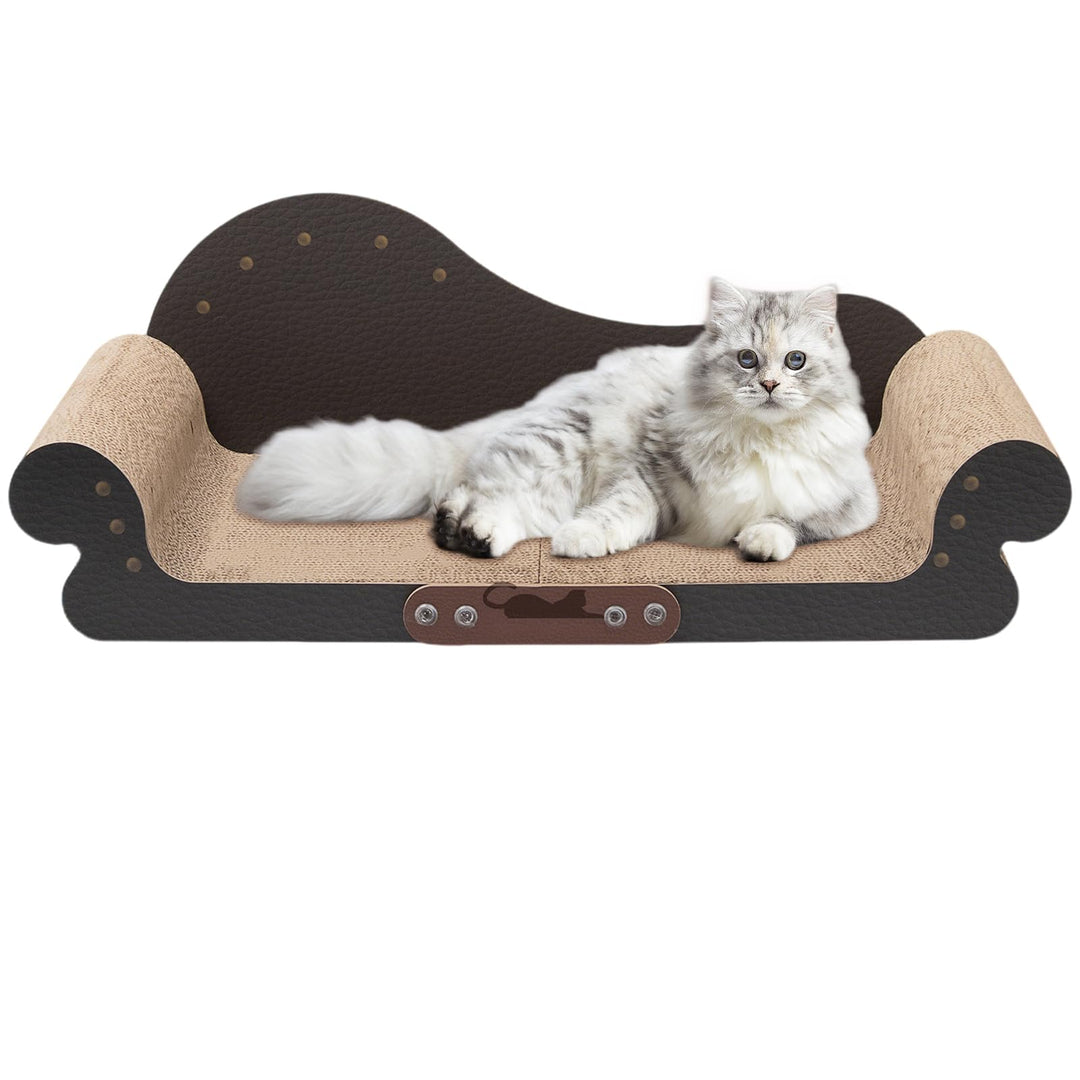 Kratzbretter Katze Sofa förmiges - Katzenkratzbrett aus Langlebiger Wellpappe, 67.8cm Breite, Kratzm