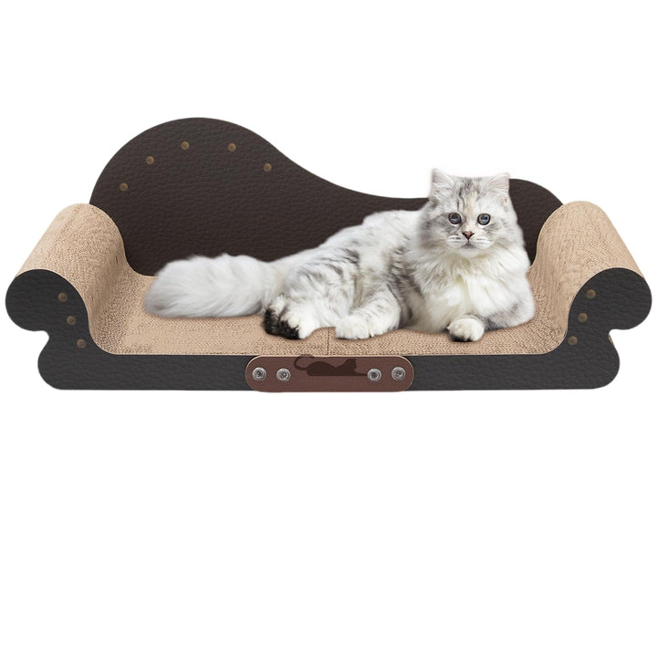 Kratzbretter Katze Sofa förmiges - Katzenkratzbrett aus Langlebiger Wellpappe, 67.8cm Breite, Kratzm