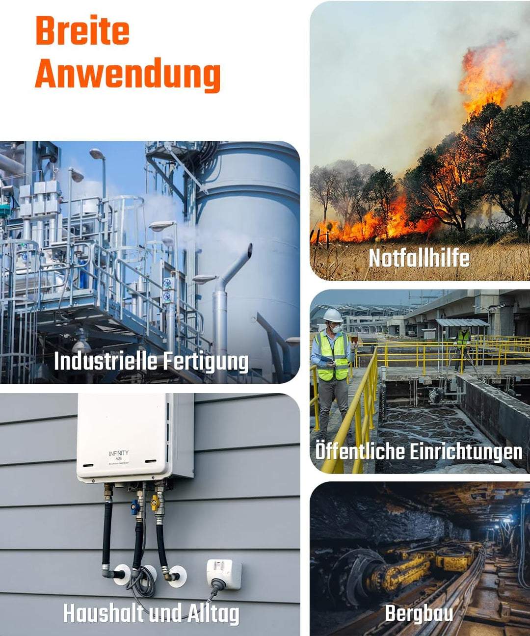 TopTes Guard-156 Gasmelder, 4 Gasmelder Für H2S, CO, LEL und O2, mit 3 Alarmmodi (visuell, Vibration