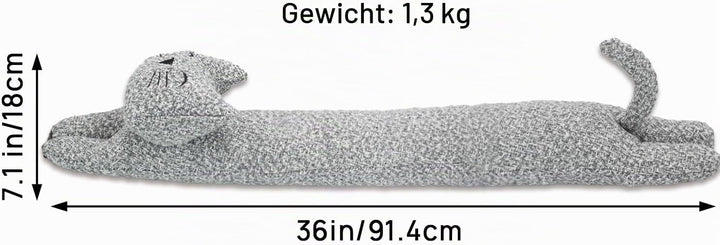 SANFERGE Robuster Zugluftstopper für die Tür, 91,4 cm, 1,4 kg, dekorativer schalldichter Tür-Zugluft