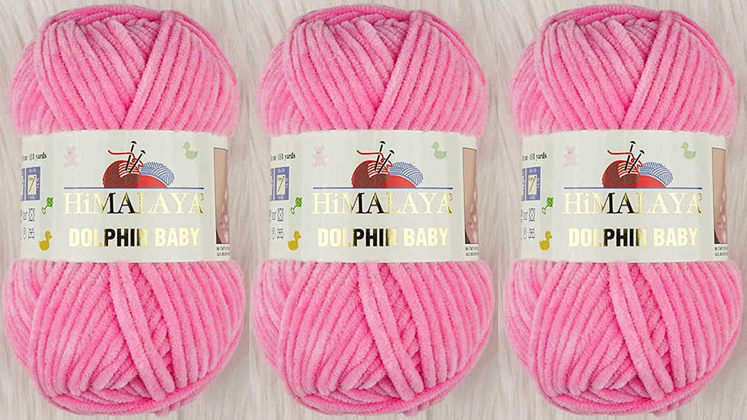 3 Knäuel Himalaya Delphin Baby Garn 395 Yards 3x100g Super Bulky Baby Blanket Garn (80309), 80309