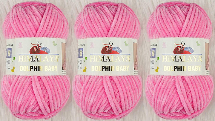 3 Knäuel Himalaya Delphin Baby Garn 395 Yards 3x100g Super Bulky Baby Blanket Garn (80309), 80309