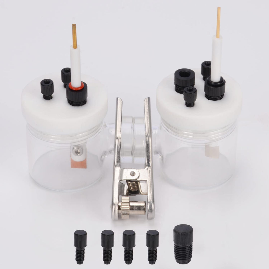 stonylab H-Typ-Elektrolytzellen, Borosilikat Austauschbar Ionenaustauscher-Membran-Elektrolyseur Abg